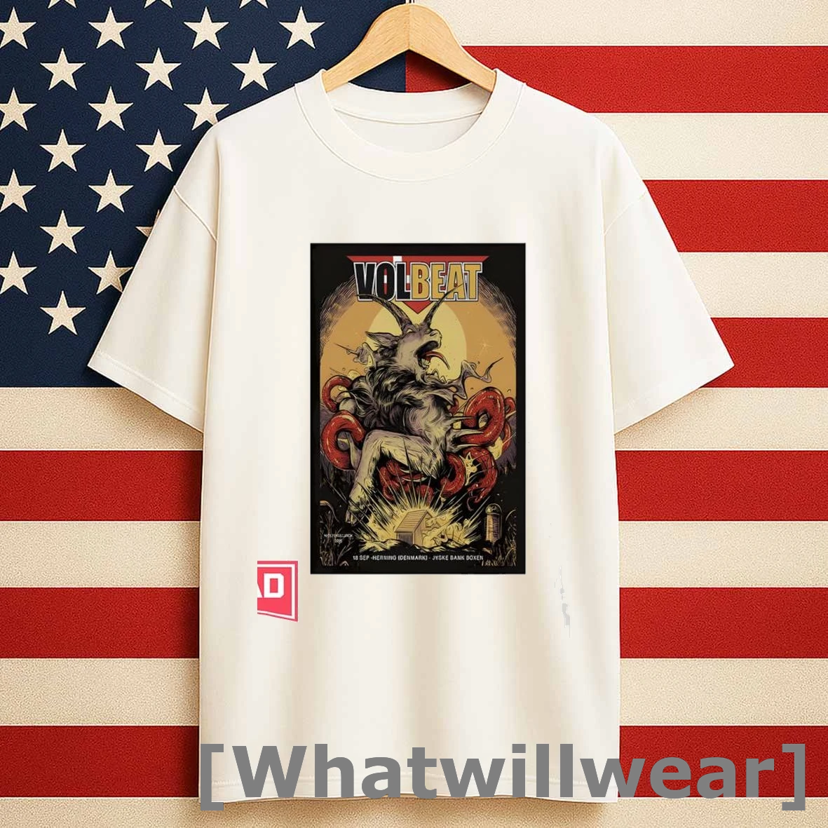 Volbeat September 18 2025 At Jyske Bank Boxen Show Shirts