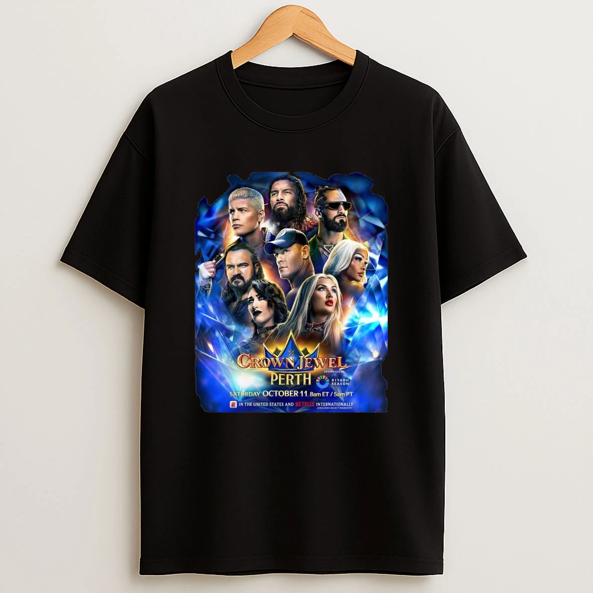 Wwe Crown Jewel Perth Saturday October 11 2025 Rac Arena In Perth Western Australia Australia Shirts