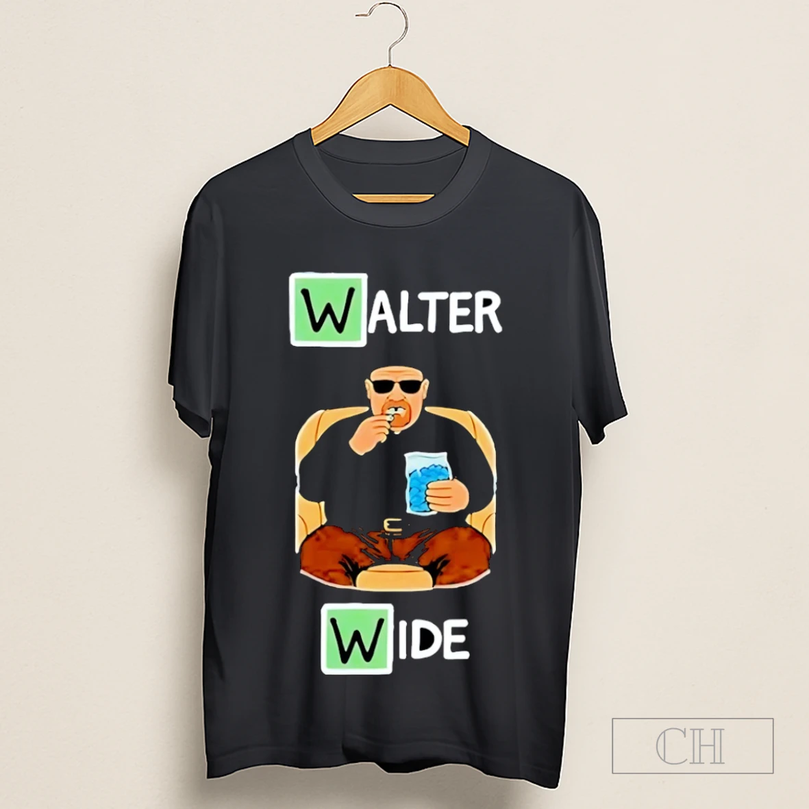 Walter Wide White Breaking Bad Caricature Shirt