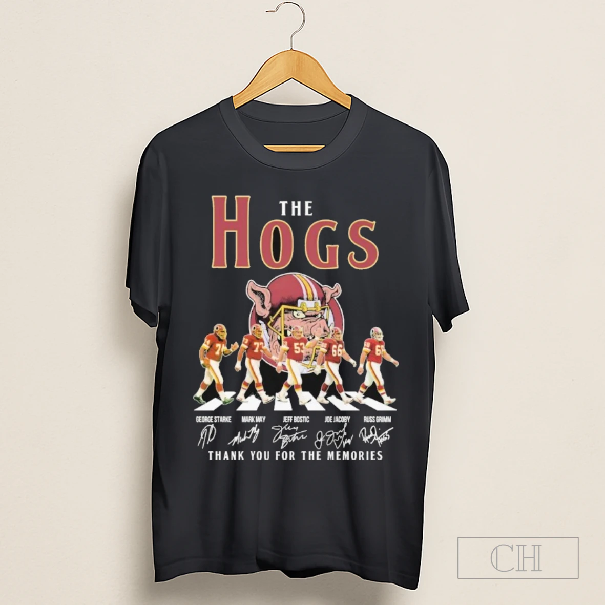 Washington Commanders The The Hogs Thank You For The Memories Road Abbey Signatures Shirt