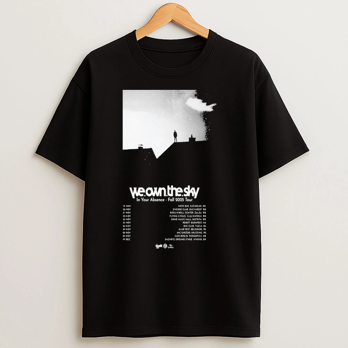 We Own The Sky In Your Absence Fall 2025 Tour Shirts
