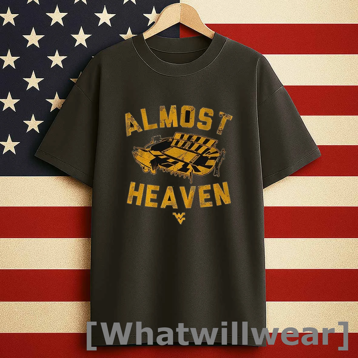 West Virginia Mountaineers Football Almost Heaven Stadium Shirts