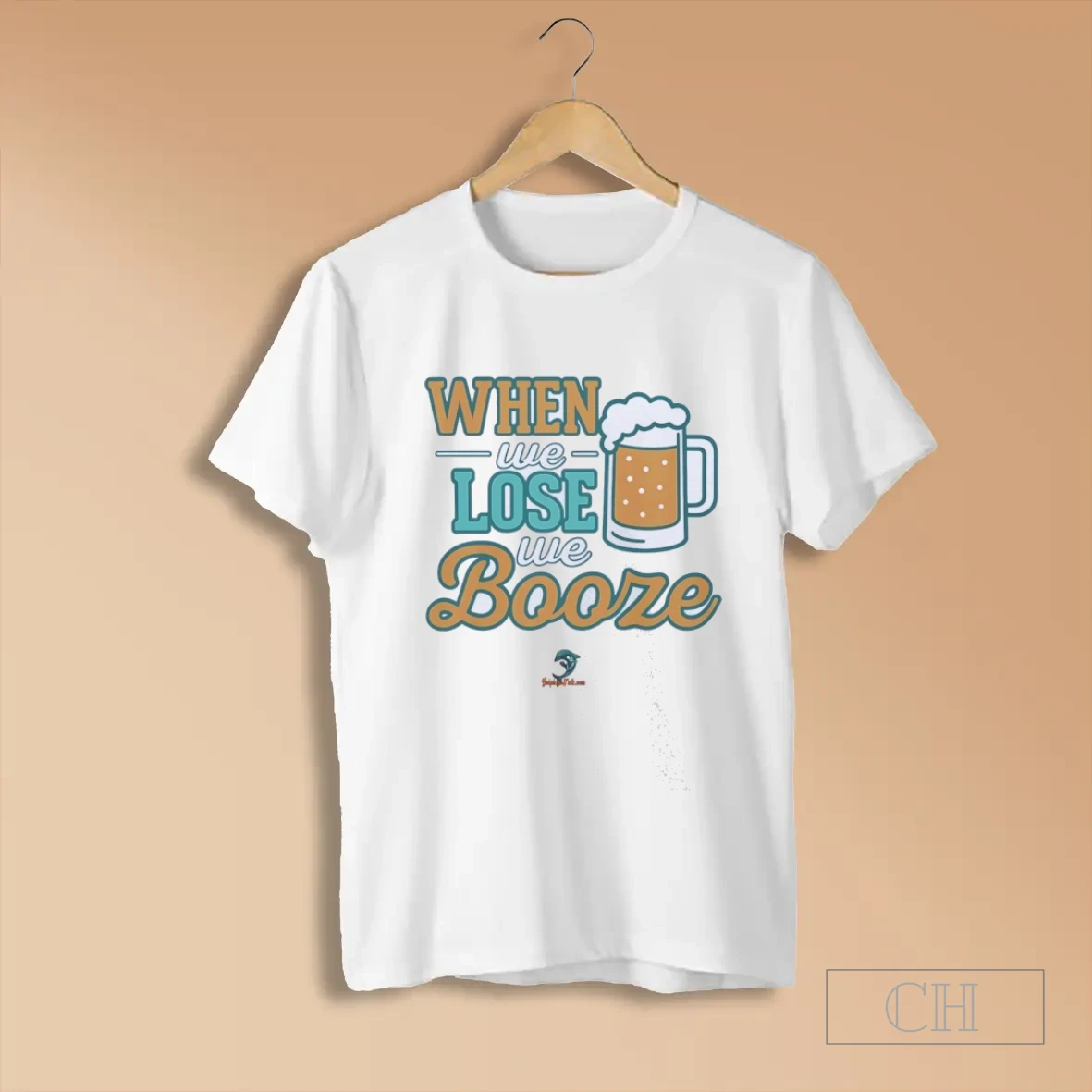 When We Lose We Booze Miami Dolphins T Shirt
