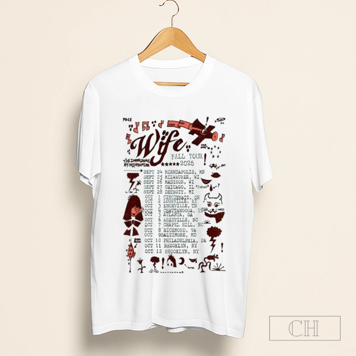 Wife Fall Tour 2025 Dates Shirt