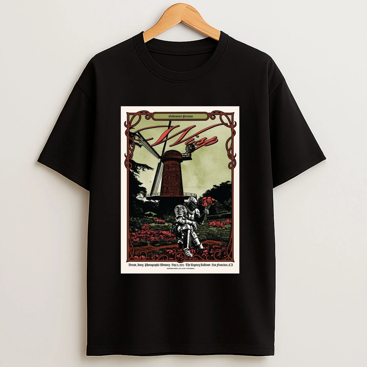 Wisp The Regency Ballroom In San Francisco Ca September 21 2025 Shirts