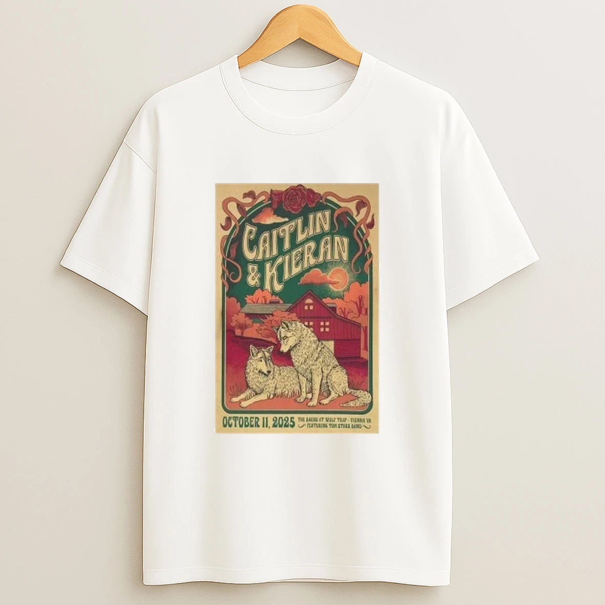 Wolf Caitlin Kieran Oct 11 2025 The Barns At Wolf Trap Vienna Va Shirts