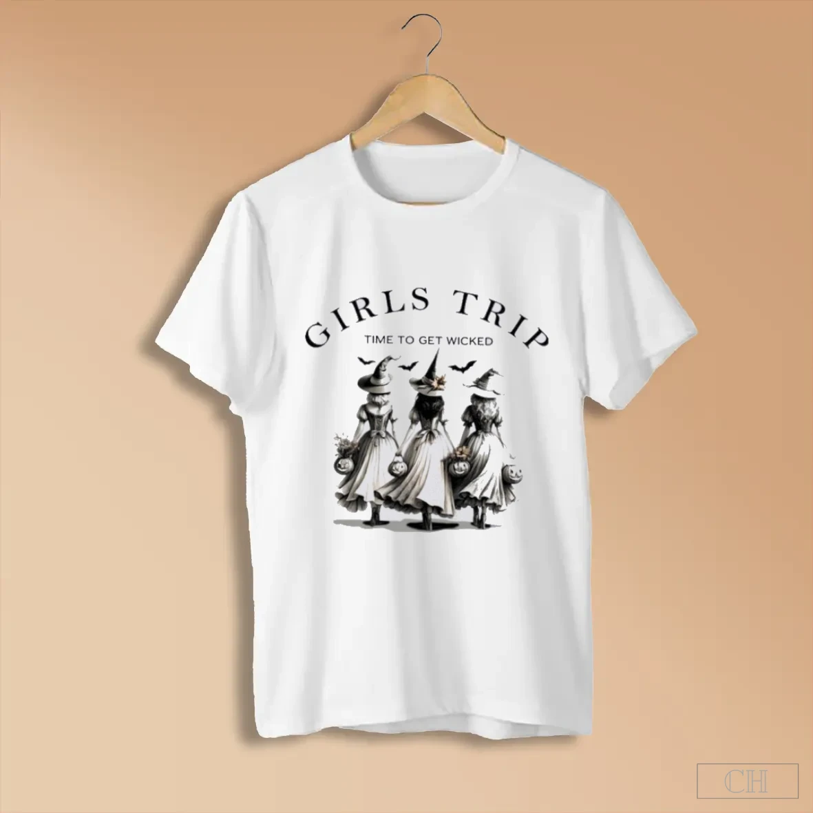 Women Girls Trip Time To Get Wicked Halloween Shirts