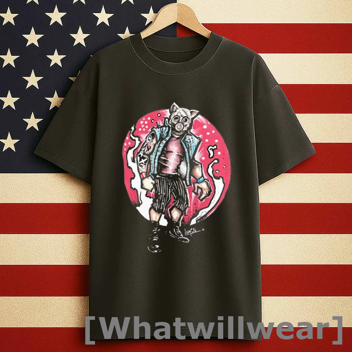 Wyatt Sicks Lumis Collection Huskus The Pig Wwe 2025 Painting Shirts