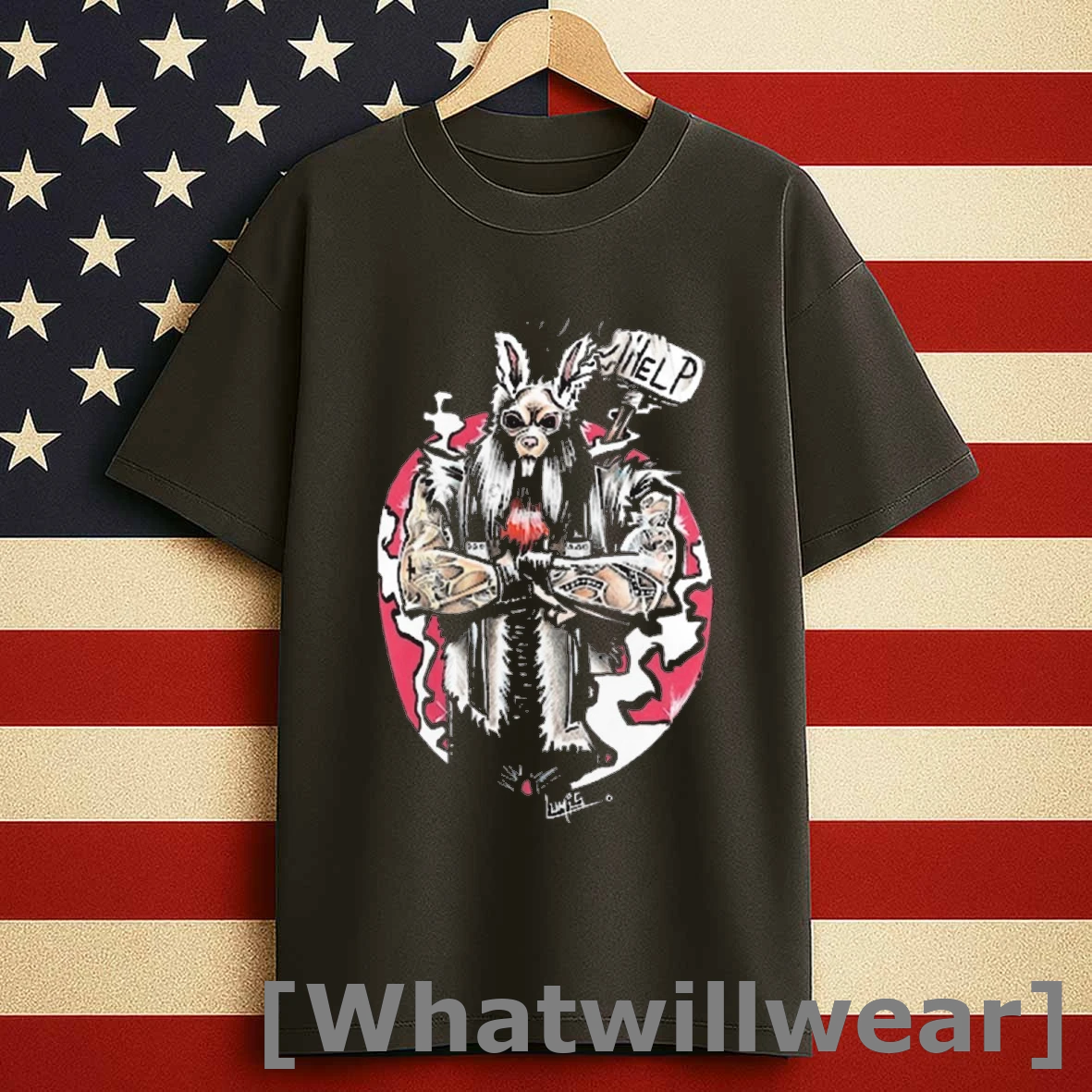 Wyatt Sicks Lumis Collection Ramblin Rabbit Wwe 2025 Painting Shirts