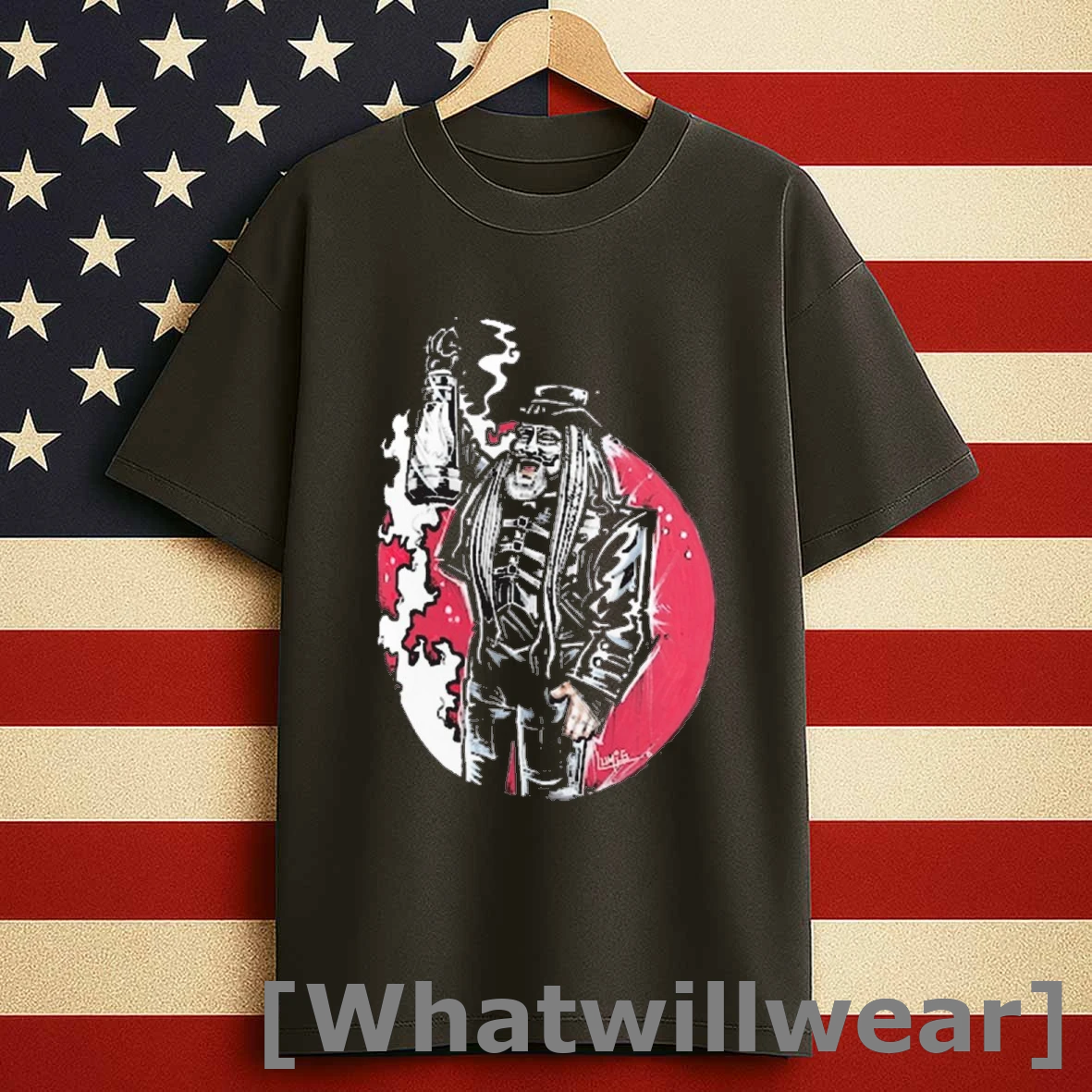 Wyatt Sicks Lumis Collection Uncle Howdy Wwe 2025 Painting Shirts