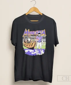 Zombie Minnesota Viking Football Ship Retro Style Shirt