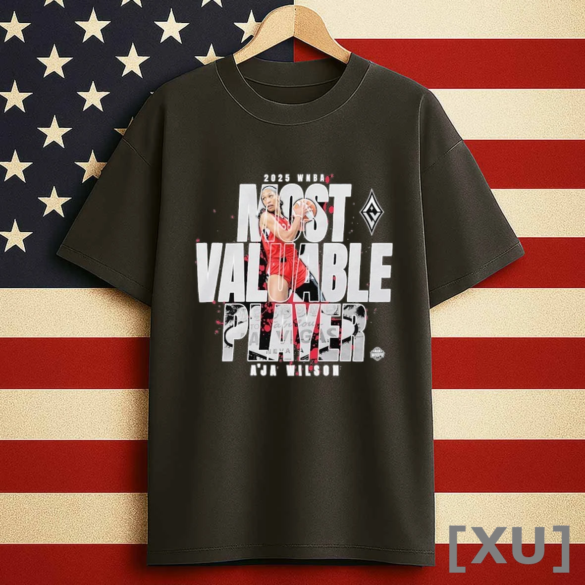 Aja Wilson Las Vegas Aces Stadium Essentials 2025 Wnba Mvp Player Shirts