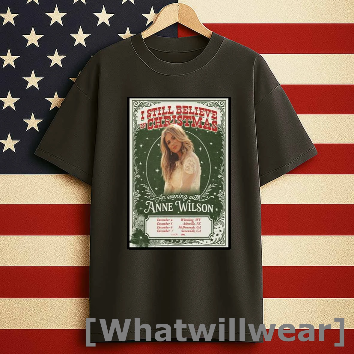 Anne Wilson Tour Christmas Men Shirts