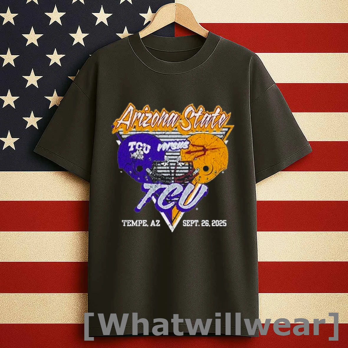 Arizona State Sun Devils Vs Tcu Horned Frogs Gameday Tempe Az Sept 26 2025 Shirts