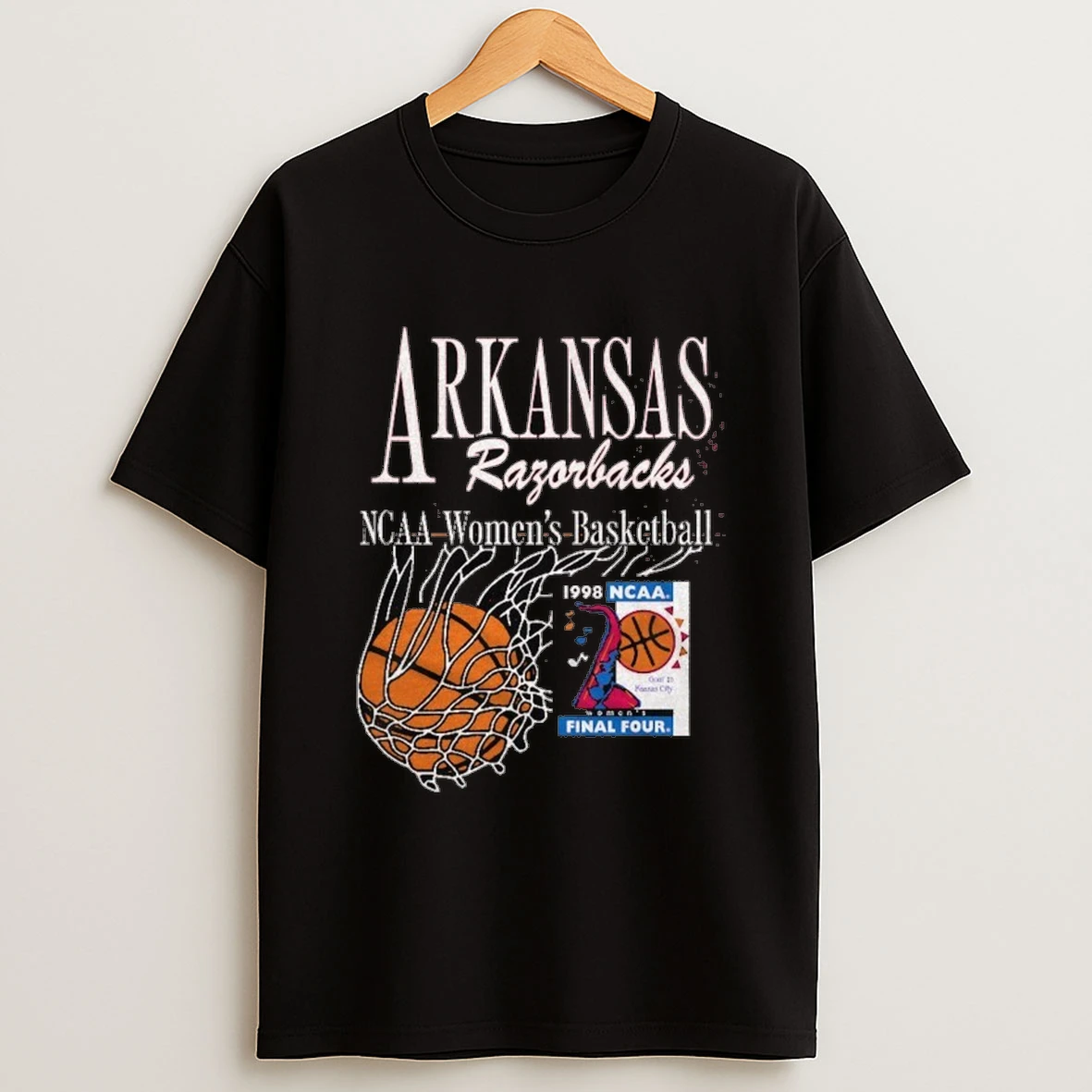 Arkansas Razorbacks Womens Basketball 1998 Ncaa Final Four Shirts