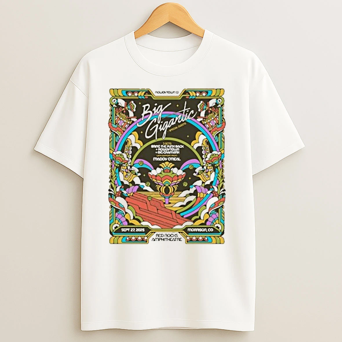 Big Gigantic Tour Red Rocks 09 27 2025 Shirts