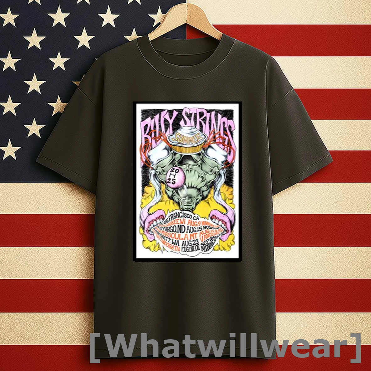 Billy Strings Summer Tour 2025 Men Shirts