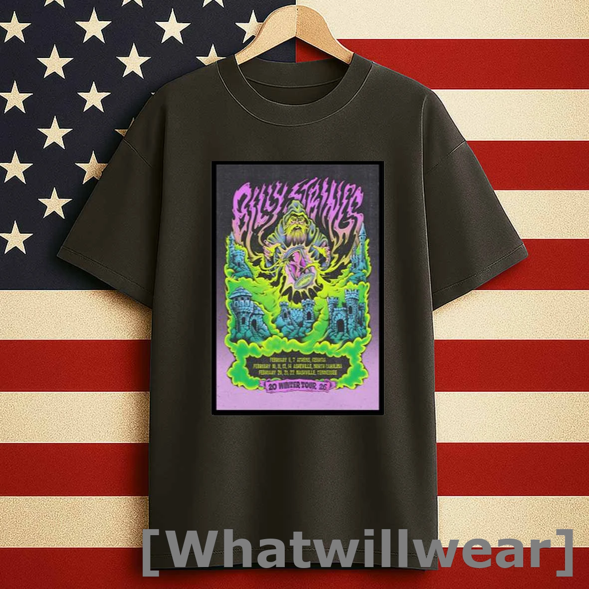 Billy Strings Winter 2026 Concert Tour Men Shirts