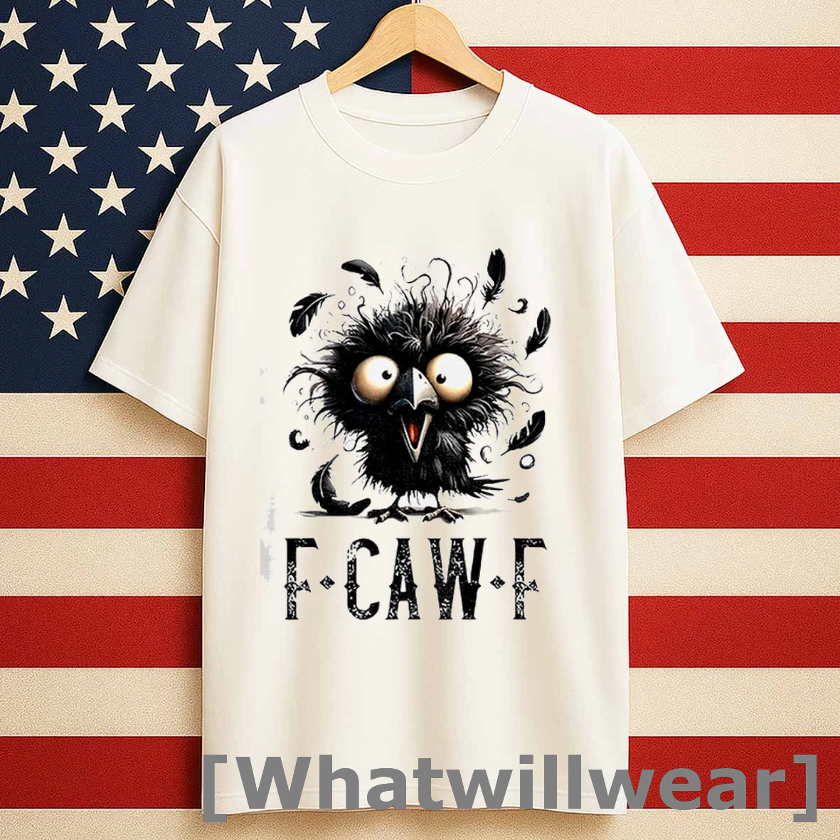 Black Crow F Caw F Funny Bird Shirts