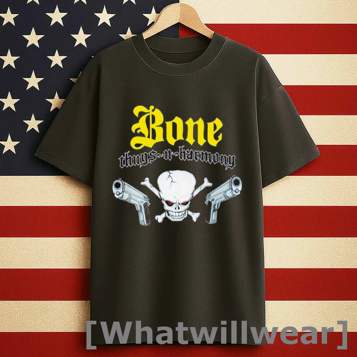 Bone Thugs N Harmony Skull N Guns Shirts