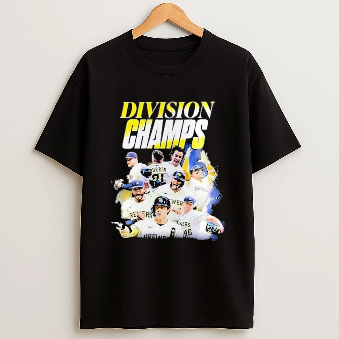 Brewers Navy Division Champions Locker Room Jersey 2025 Shirts