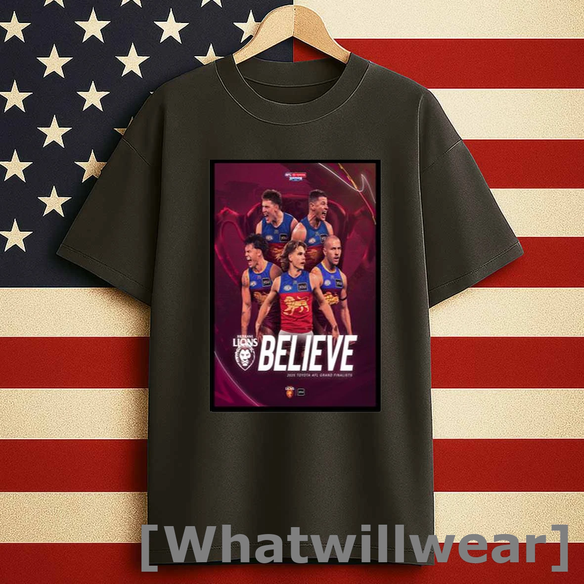 Brisbane Lions Toyota Afl 2025 Grand Final Men Shirts