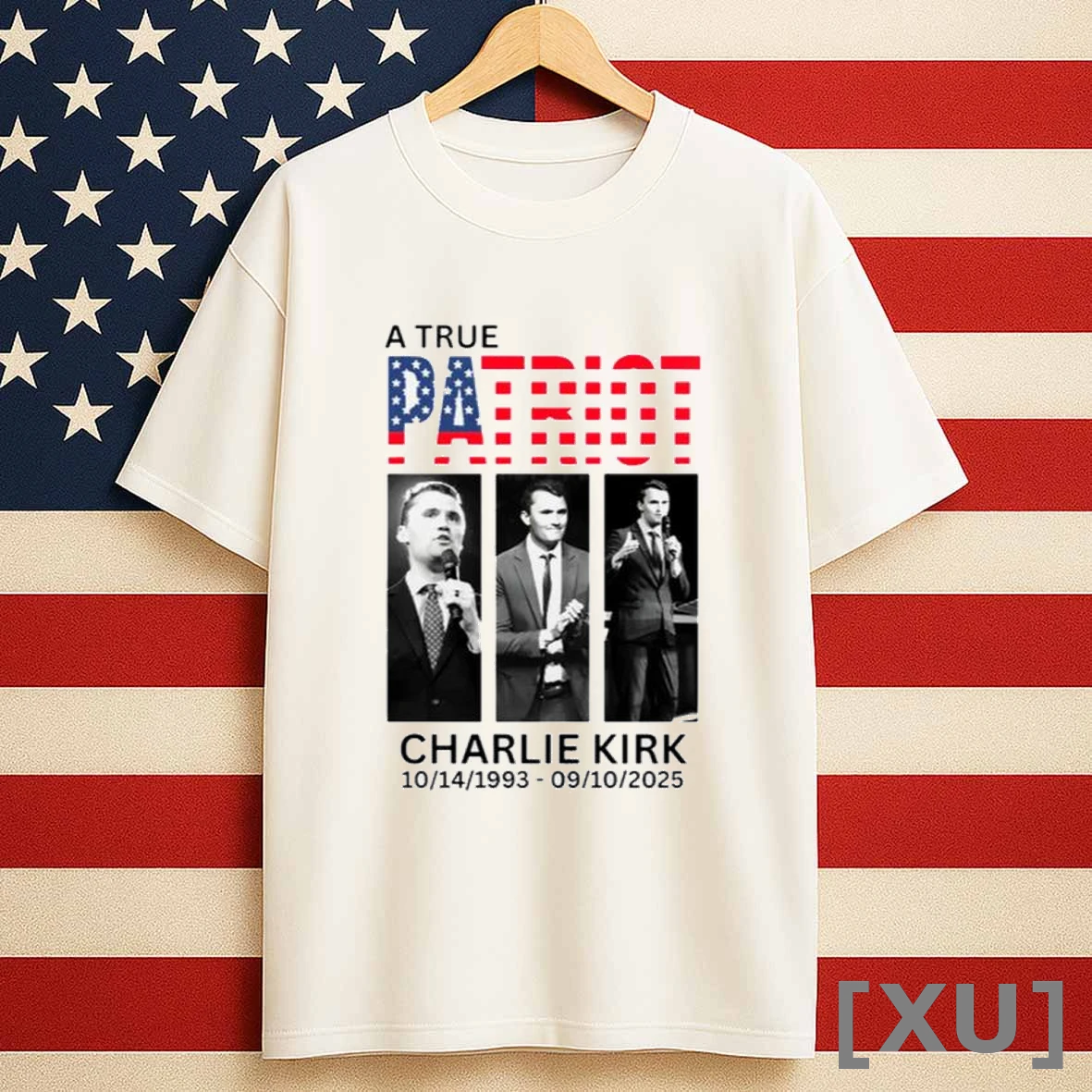 Charlie Kirk American A True Patriot Design Men Shirts