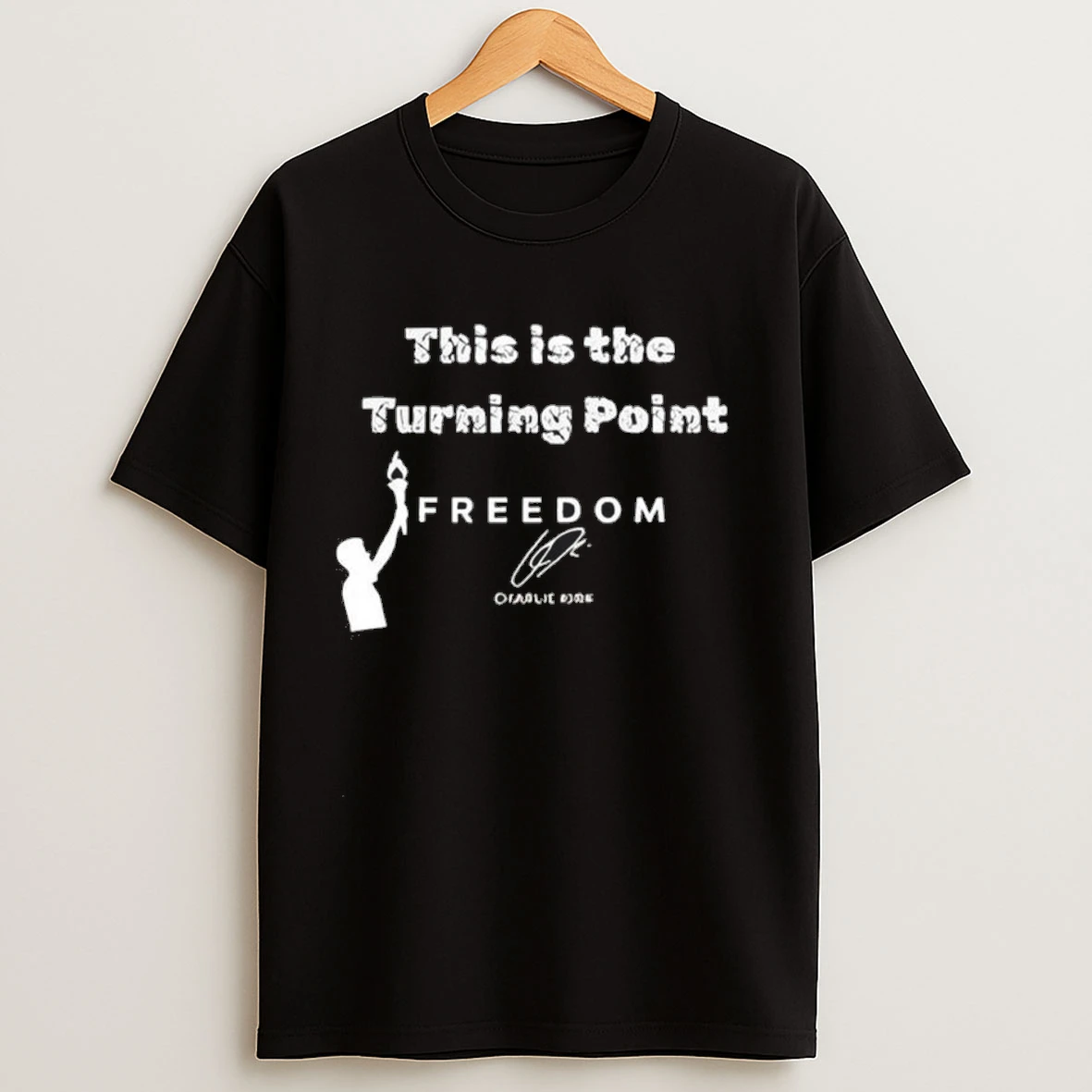 Charlie Kirk This Is The Turning Point Signature Retro Shirts