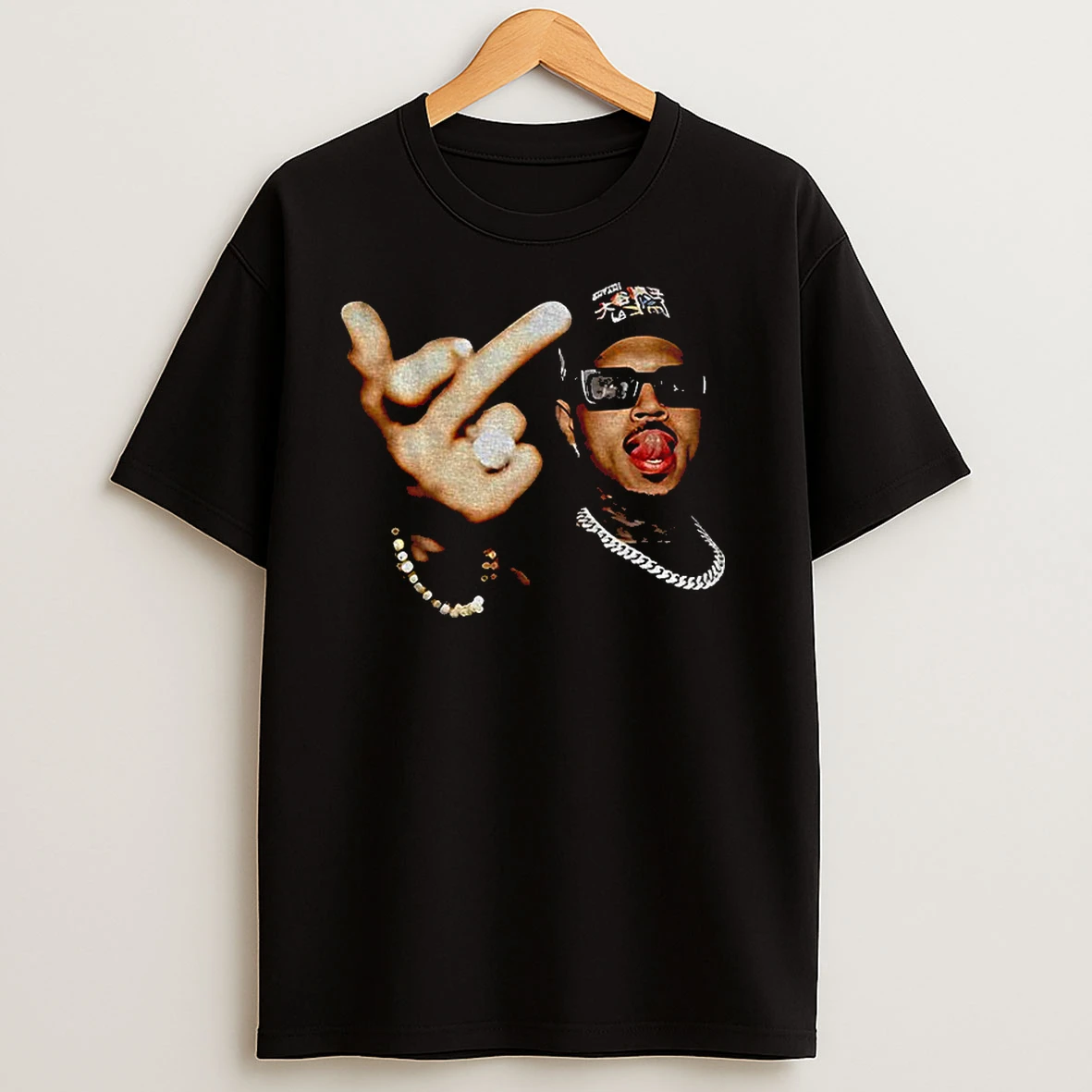 Chris Brown Middle Finger Breezy Bowl Xx Tour 2025 For Fans Classic Shirts