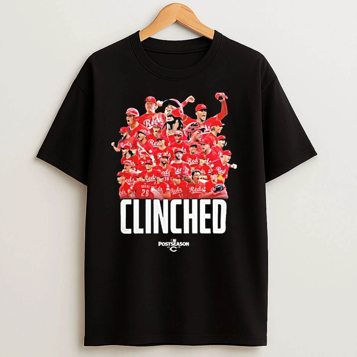 Cincinnati Reds 2025 Mlb Postseason Clinched Team Shirts