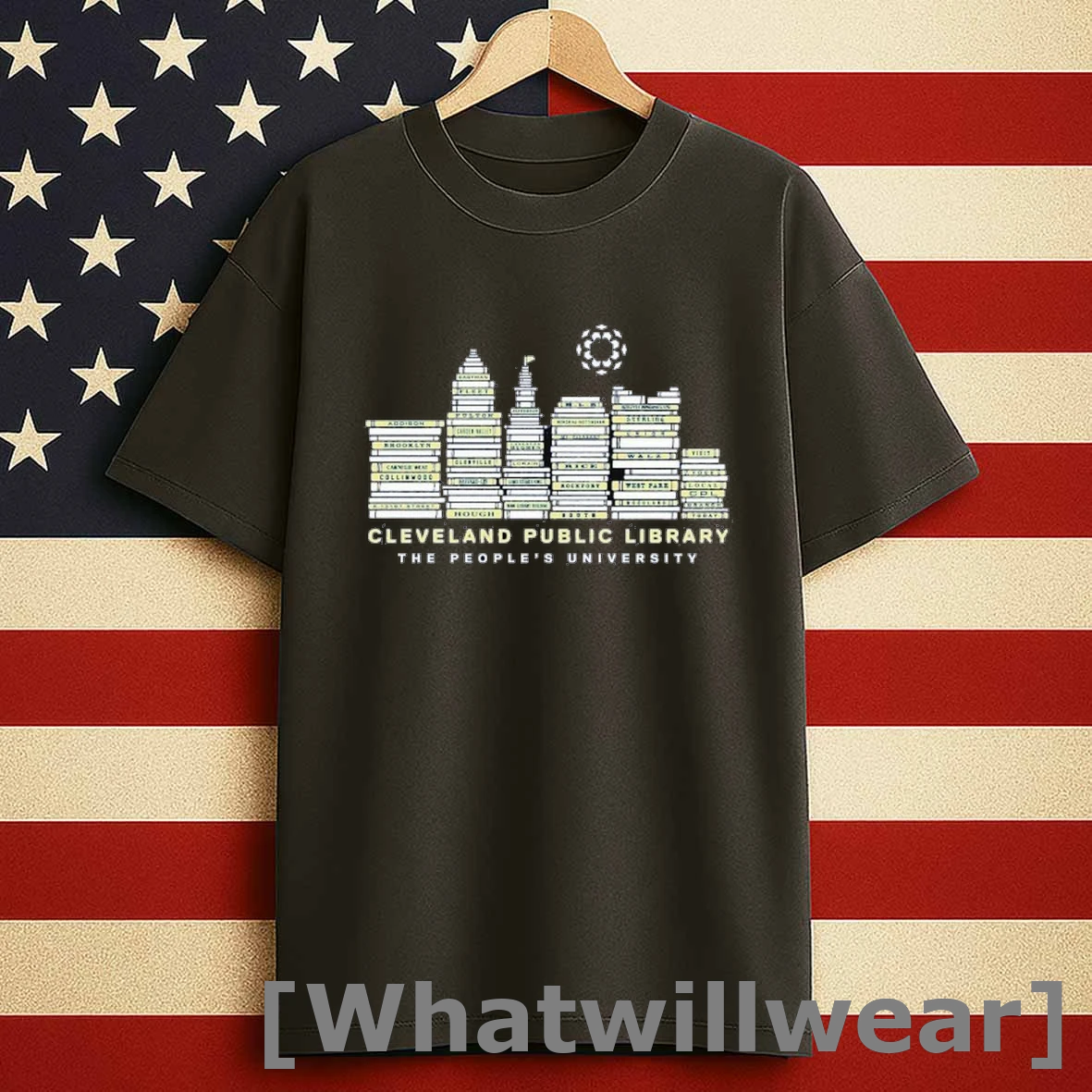 Cleveland Public Library Skyline The Peoples University Shirts
