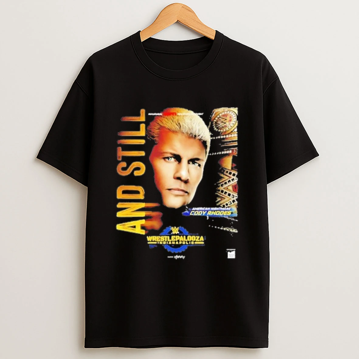Cody Rhodes 2025 Wwe Wrestlepalooza Champion Shirts