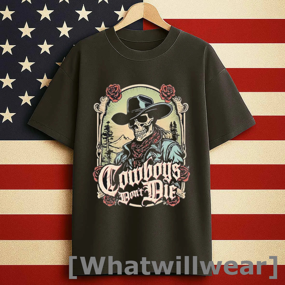 Colt Graves Cowboys Dont Die Skeleton Shirts