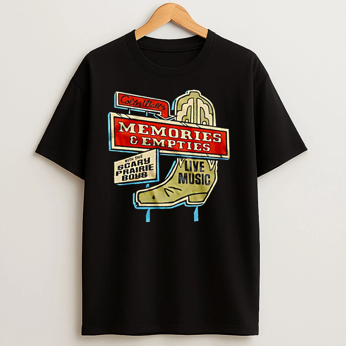 Colter Wall Memories And Empties Boot Sign Classic Shirts