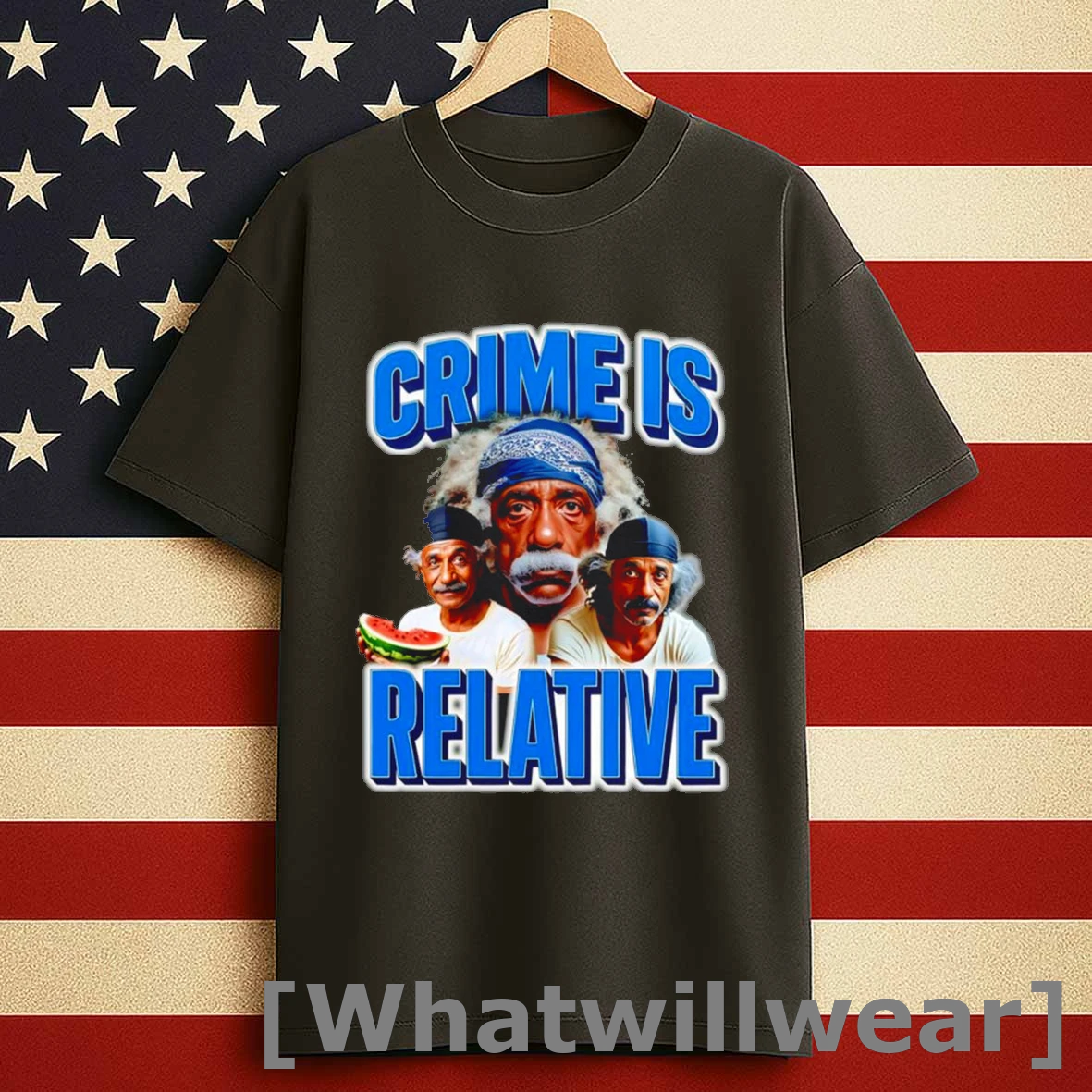 Crime Is Relative Funny Retro Shirts