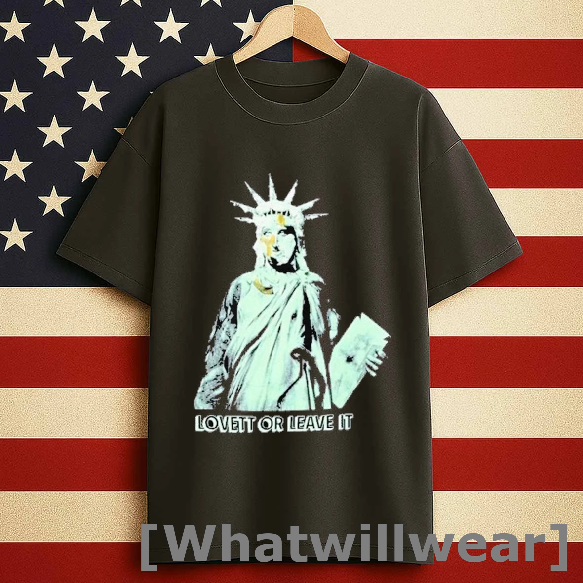 Crooked Lovett Or Leave It Liberty Shirts