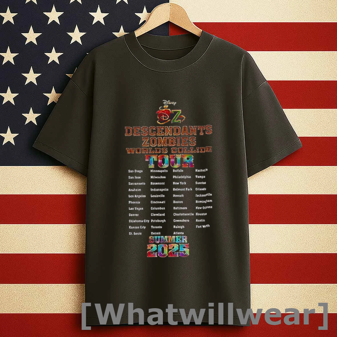 Descendants Zombies Worlds Collide Tour Dates Disney Summer 2025 Shirts