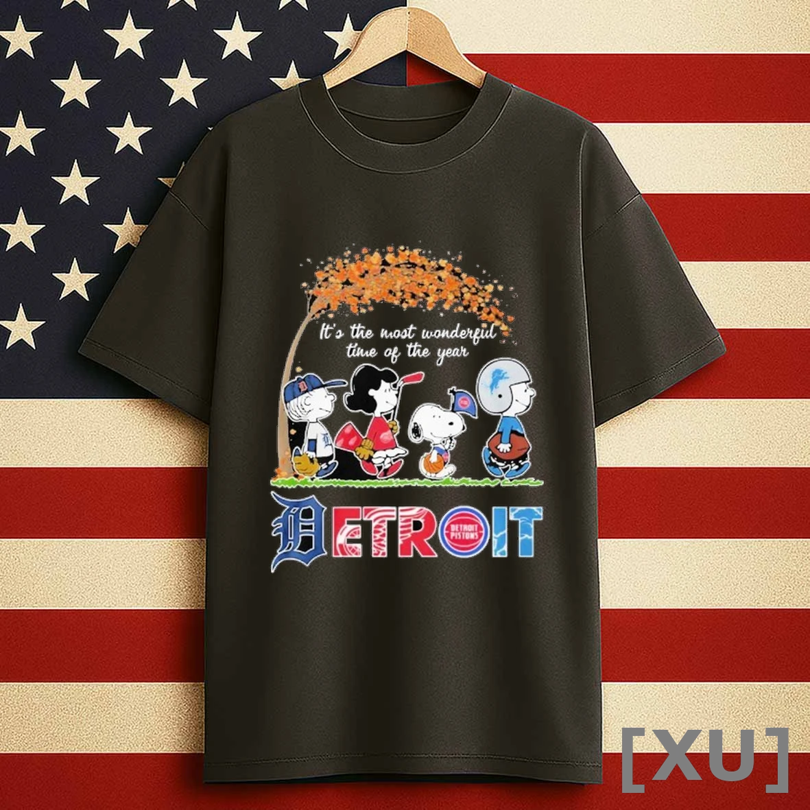 Detroit Spirit X Peanuts Its The Most Wonderful Time Of The Year Shirts
