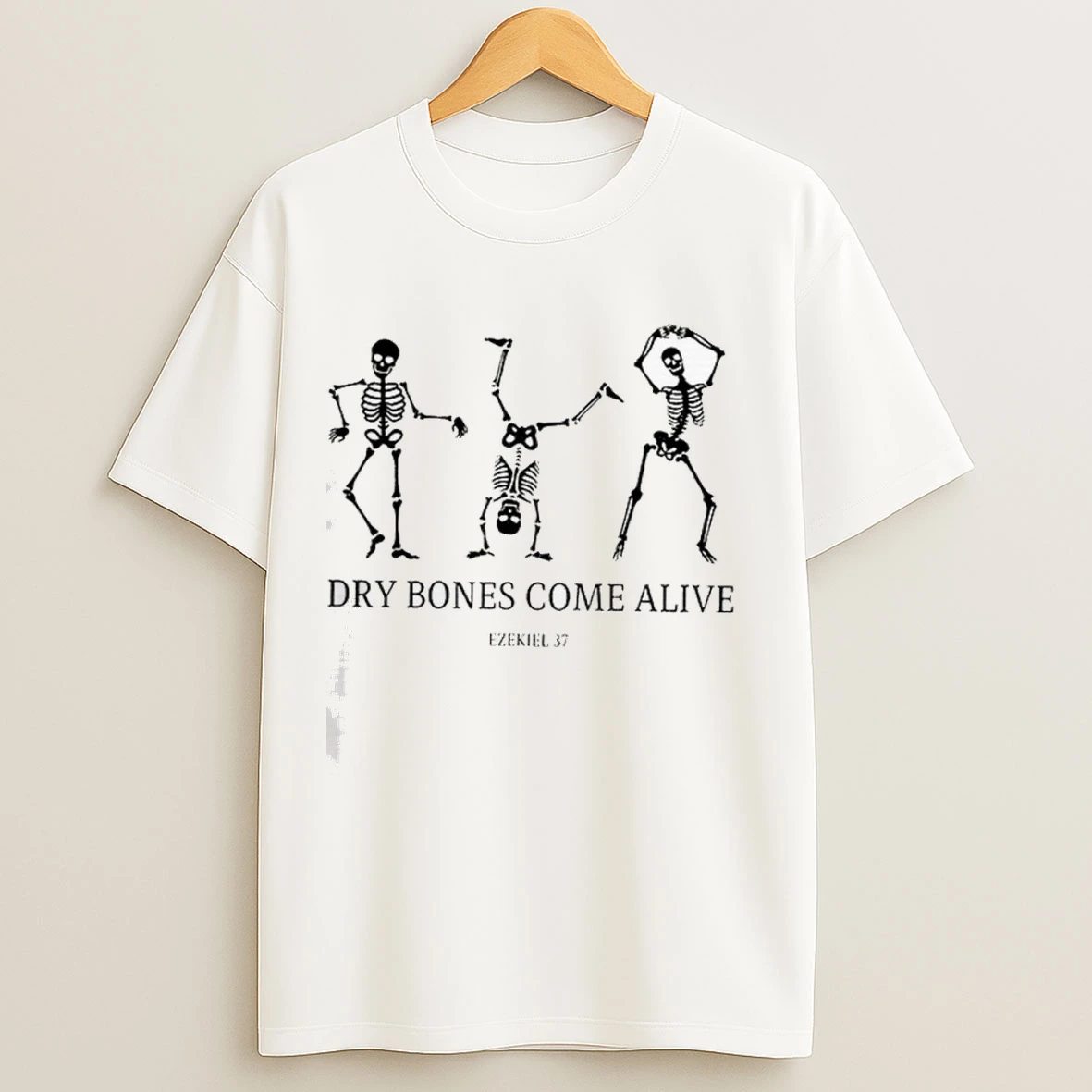 Dry Bones Come Alive Dancing Skeleton Christian Halloween Shirts