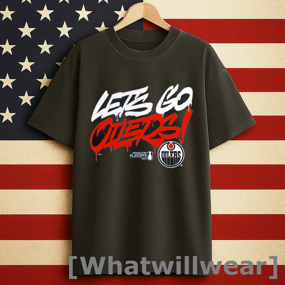 Edmonton Oilers Lets Go Oilers 2025 Stanley Cup Playoffs Slogan Shirts