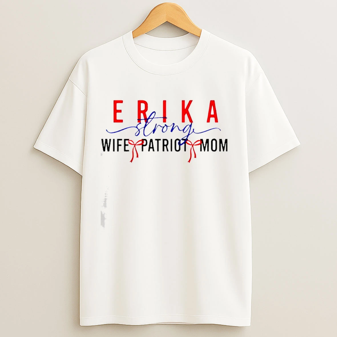Erika Kirk Strong Wife Patriot Mom Shirts