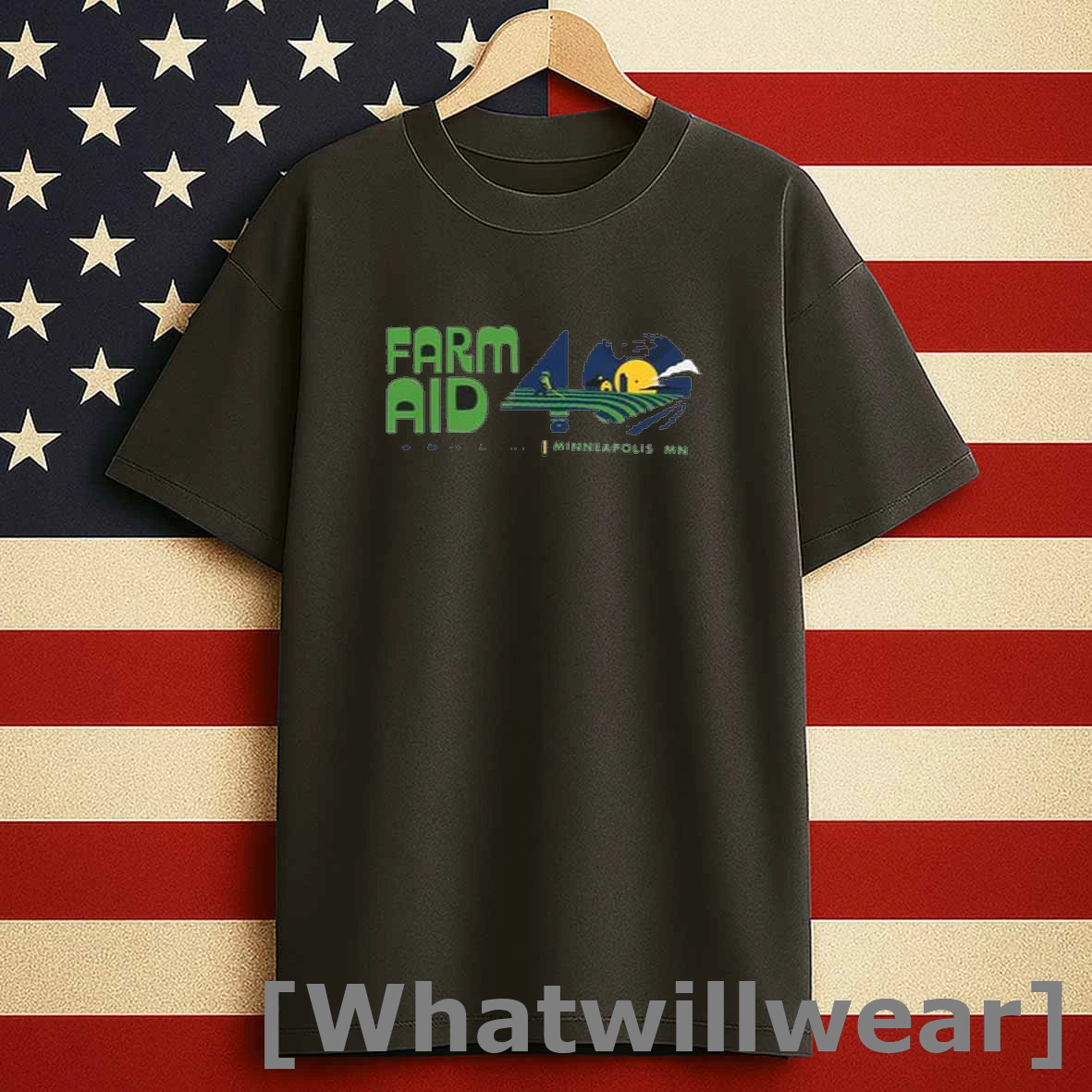 Farm Aid 40 Festival Logo Men Shirts