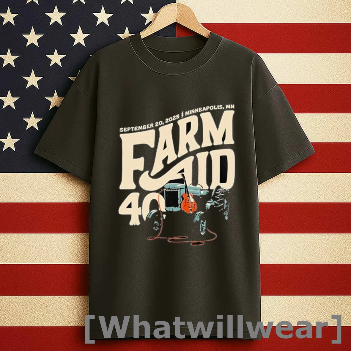 Farm Aid 40 Tractor Amp 9 20 2025 Minneapolis Shows Shirts