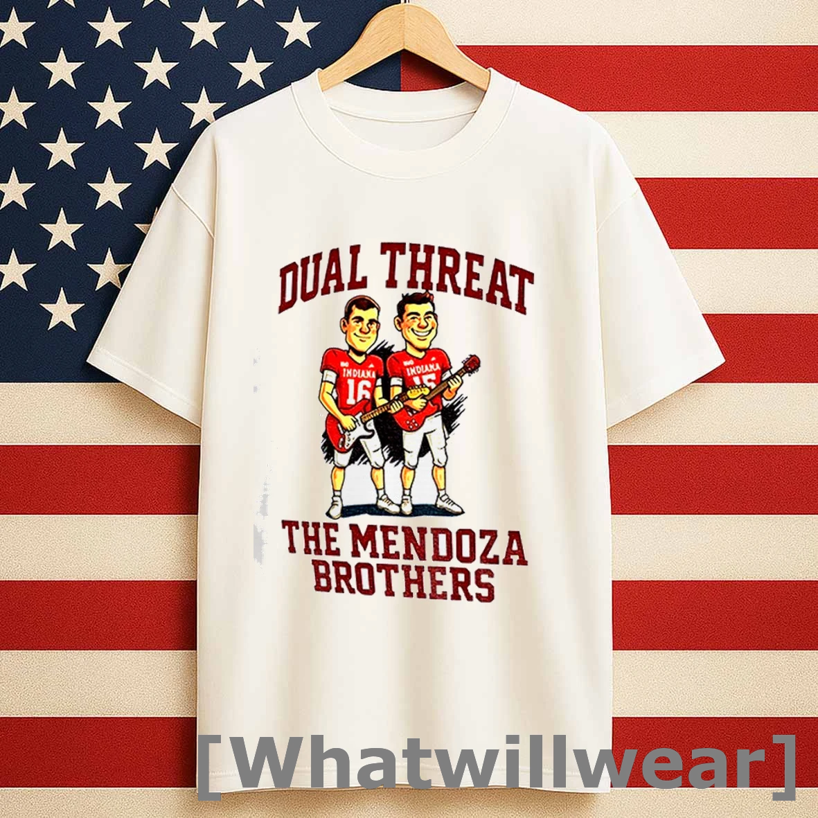 Fernando Mendoza Indiana Hoosiers Dual Threat The Mendoza Brother Shirts