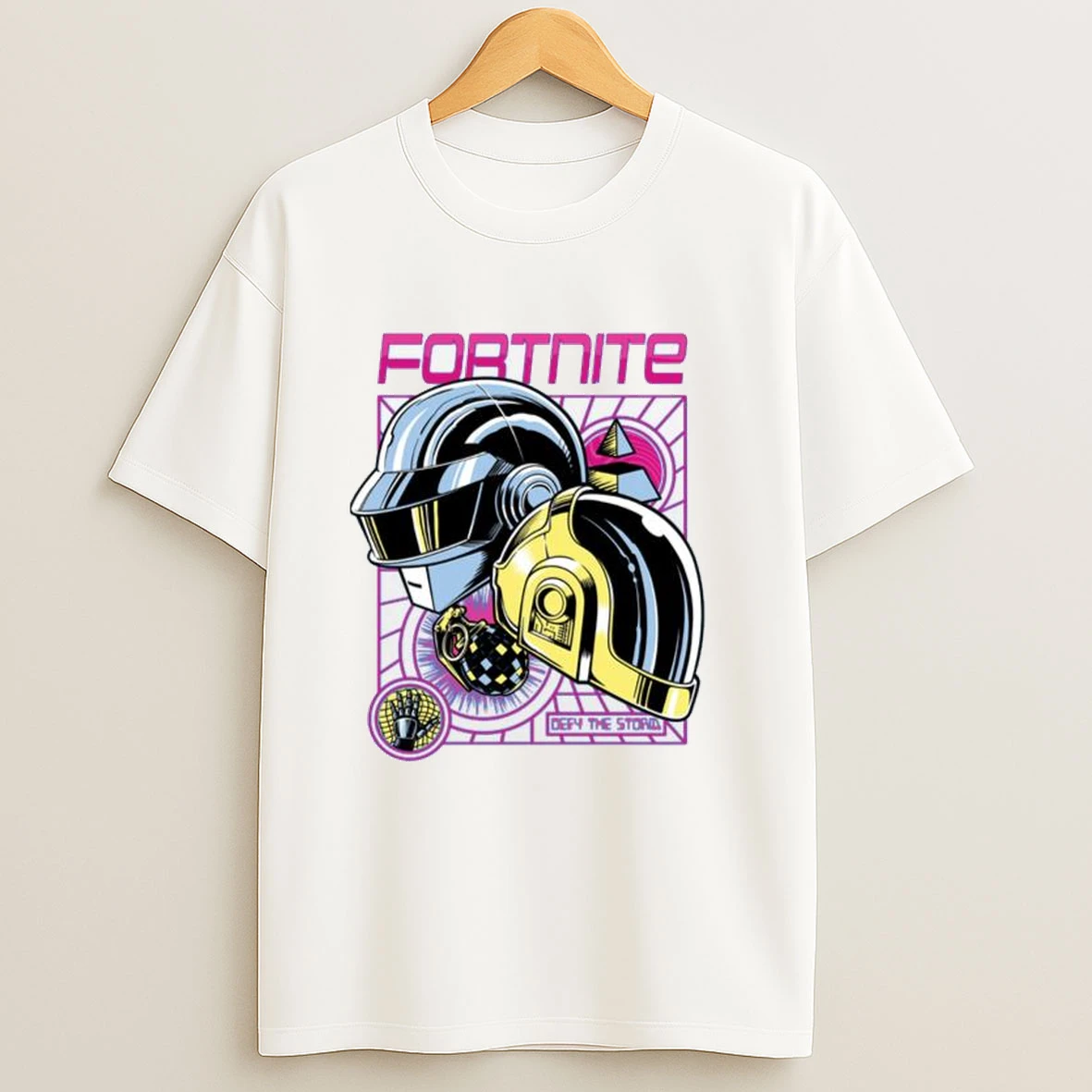 Fortnite X Daft Punk Tee Men Shirts