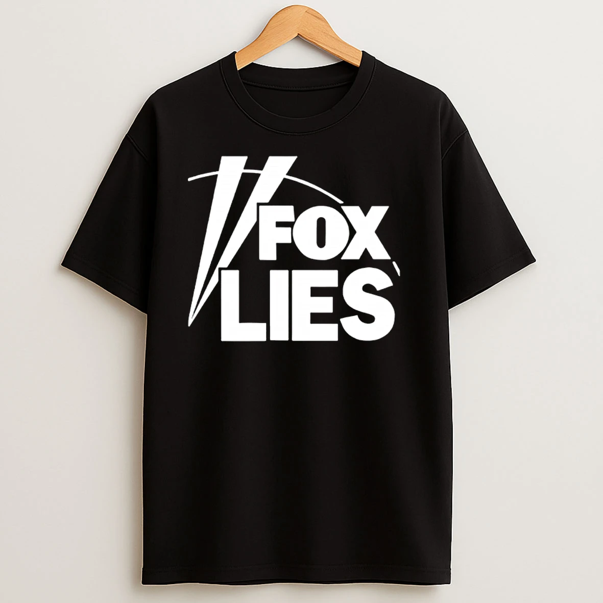Fox Lies Text Classic Shirts