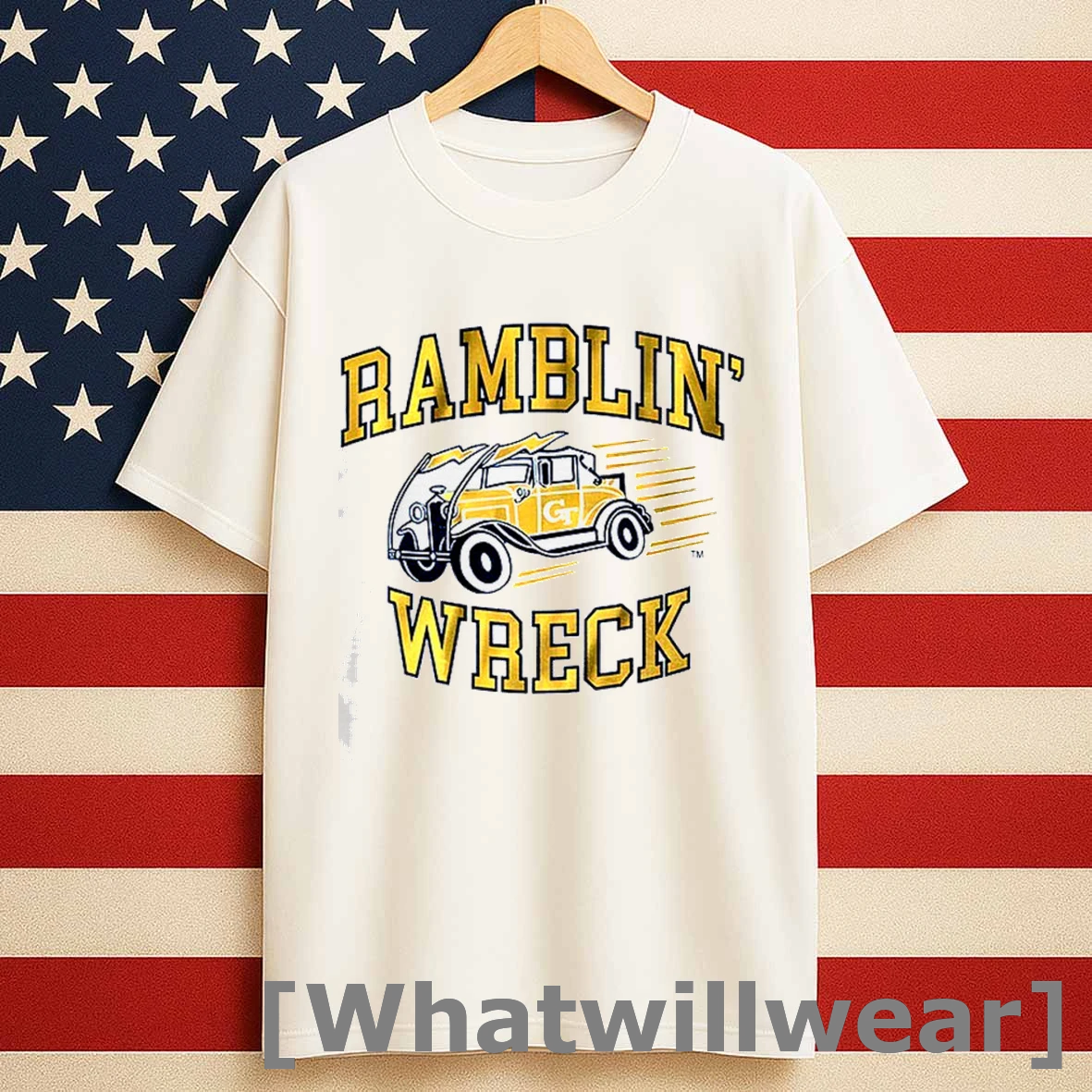 Georgia Tech Yellow Jackets Football Ramblin Wreck Shirts