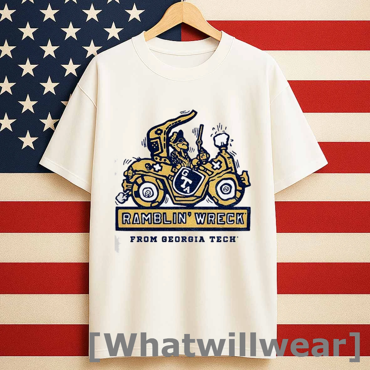 Georgia Tech Yellow Jackets Ramblin Wreck Ringer 2025 Mascot Shirts