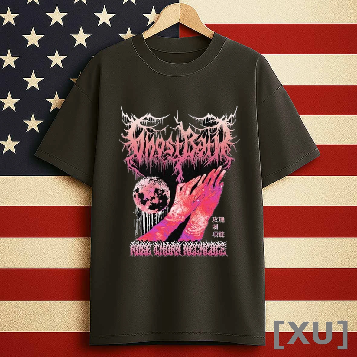 Ghost Bath Depressive Rock And Roll Rose Thorn Necklace Shirts