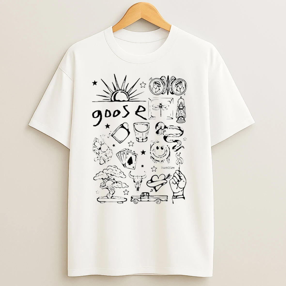 Goose Hand Colored Highlighter Shirts